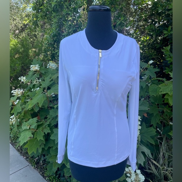 NWT La Blance "Island Goddess" half-zip rash-guard - size M - Picture 1 of 4